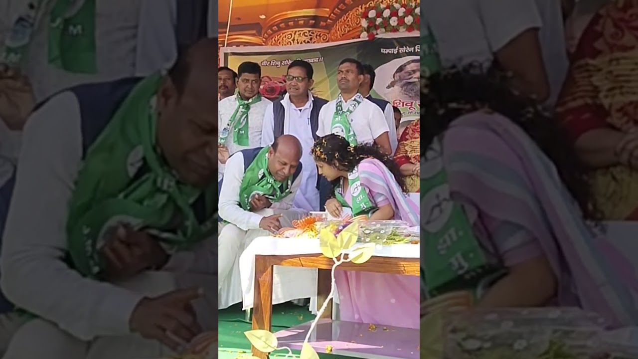 कल्पना सोरेन JMM नेता MT Raja से गुफ्तगू करते हुए l राजमहल विधनसभा में हो सकता है खेला 