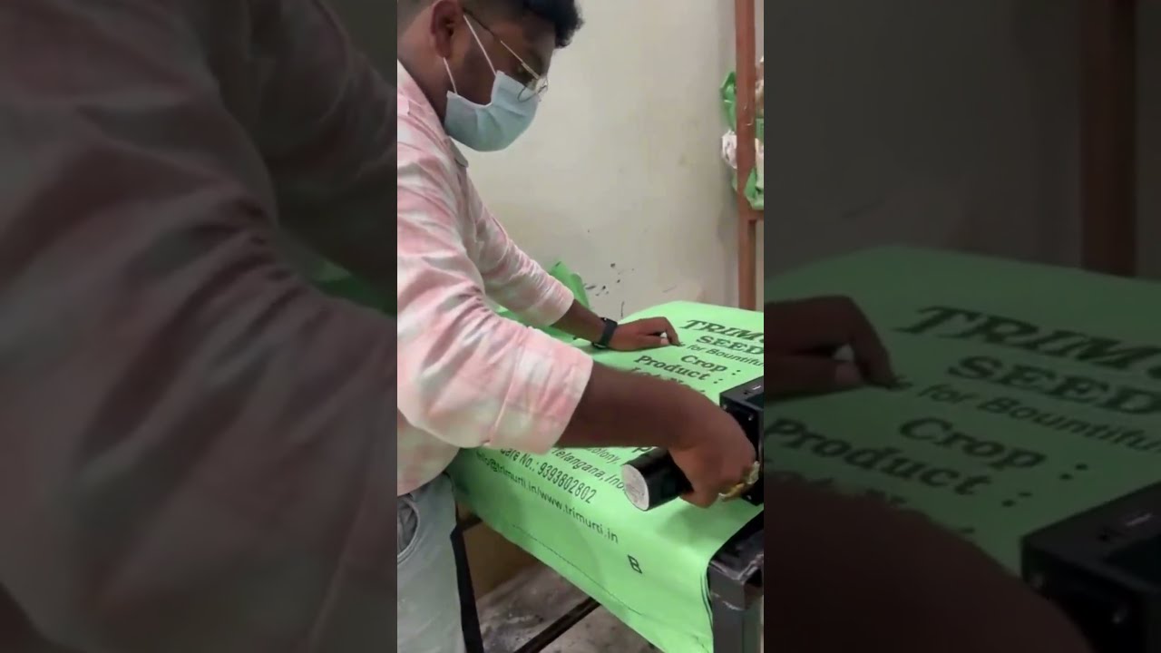 25mm Handheld TIJ  Paragraph printing on Plastic Bag