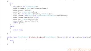 C# Socket File Transfer [1] - Transfer Client and Transfer Queue (4-5)