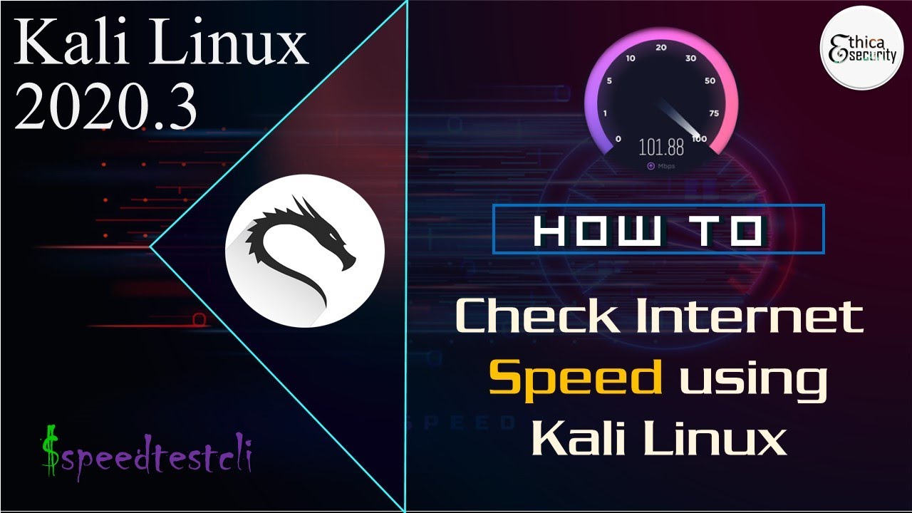 Check Speed using Kali Linux Speedtest in Kali Linux