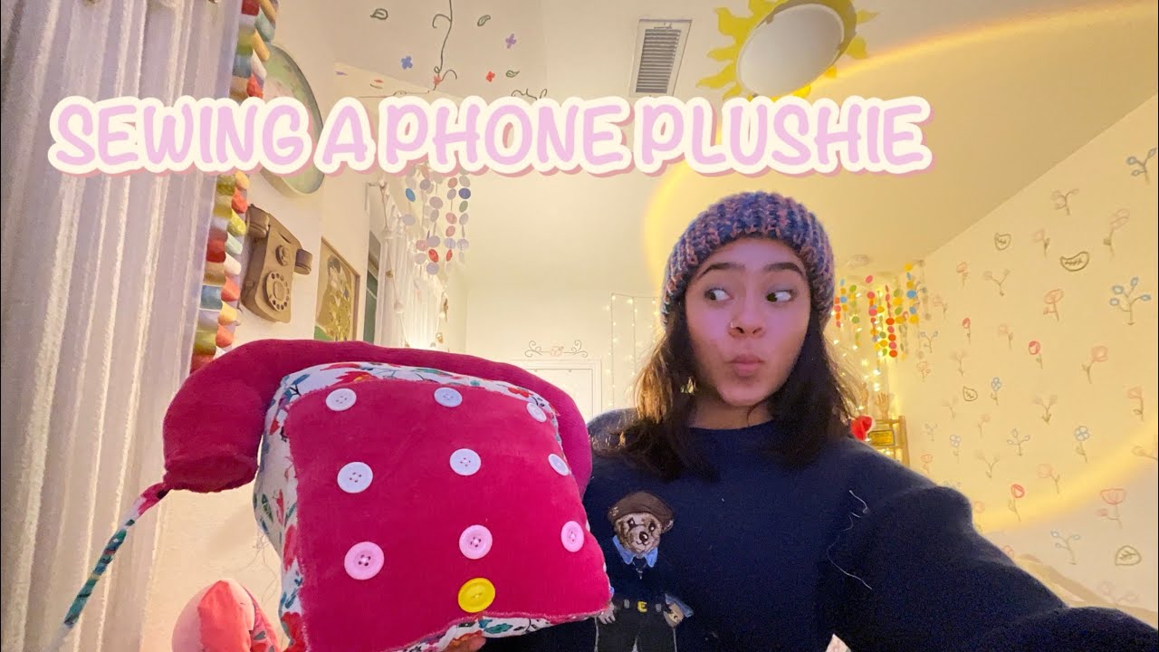 Sewing a phone plushie Ever ☎️ 🧵✨ | DIY Plush Tutorial