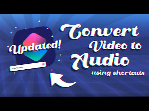 iOS 16 how to convert video to audio on iPhone using shortcuts free official app from apple