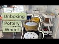 Unboxing new pottery wheel  pottery wheel throwing  making a boba mug  spring hiking