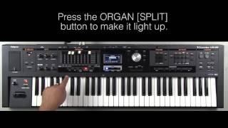 Roland VR-09 - How to Create a Split (Organ/Organ)
