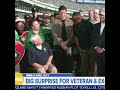 The Best Surprise For Command Sergeant Major William "Bud" McElroy 💚 #nyjets #nfl #veteran