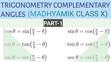#GanithPrakash Trigonometry Complementary Angles || Part-1 Problems solution (Chapter-24)  Class-10