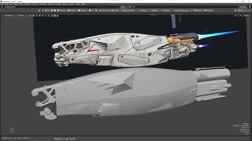 SpaceShip Modeling TimeLapse Part 5