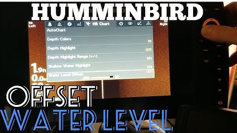 Humminbird Helix Water Level Offset