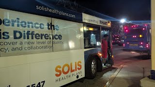 Hart bus #1209 on Route 6 leaving Netpark Transfer Center 