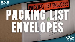🚀 Elevate Your Shipping Game with Conquest Distributors' 📦 Packing List Envelopes!