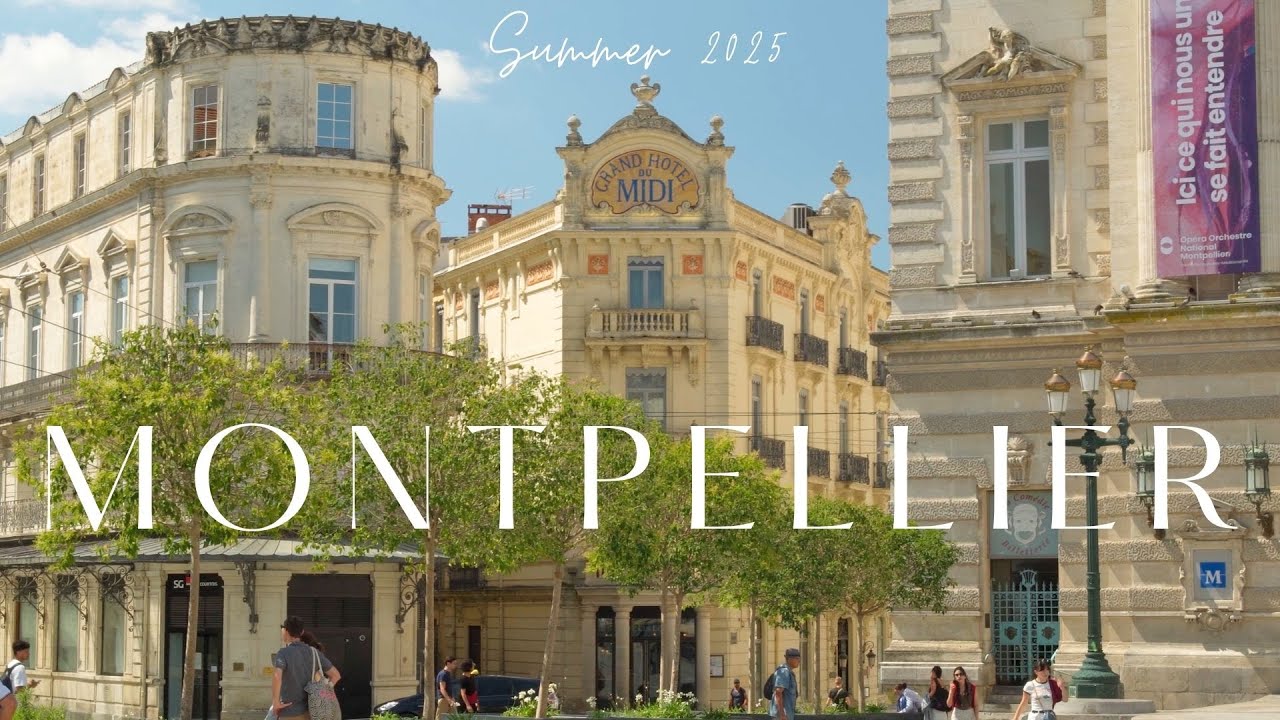 Montpellier Summer Walk – Charming Streets & Sunny Vibes in Southern France [4K]