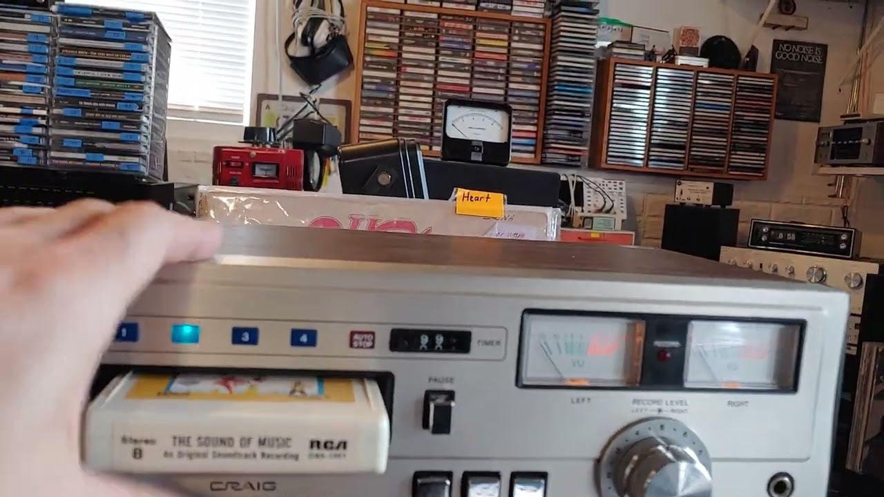 Old School CRAIG H261 Eight Track Stereo Record Deck. 8 Track