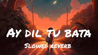 ay dil tu bata | by Sahir Ali bagga | slowed reverb song