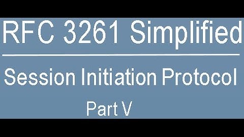 RFC 3261 Simplified: Session Initiation Protocol Part-Five