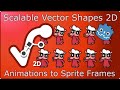 Convert your Vector Art Animation to a Sprite Sheet with Scalable Vector Shapes 2D for Godot 4