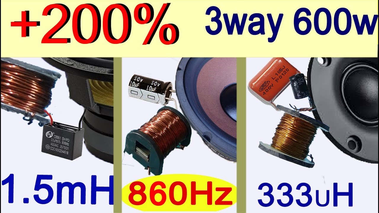 How to increase bass subwoofer. 3 Way Frequency Divider Speaker