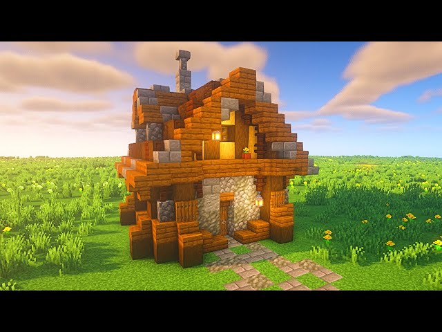 Como construir uma casa medieval? #minecraftbuilding