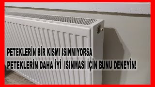 Kombi Petek Havası Nasıl Alınır ? Peteğin Bir Kısmı Isınmıyorsa !!!