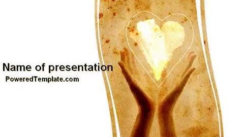 Sharing Love PowerPoint Template by PoweredTemplate.com