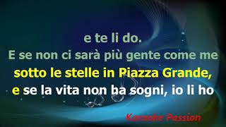 Karaoke  - Piazza Grande -  Lucio Dalla