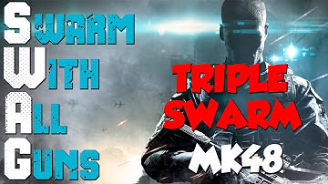 Swarm With All Guns - MK48 TRIPLE SWARM! (Black Ops 2 Gameplay/Commentary)