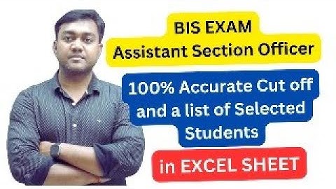 🔴 Categorywise bis exam ASO100% accurate cut off & Toppers List | bis exam result 2024 #bisexam2024