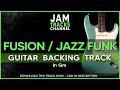 Fusion  jazz funk guitar backing track in gm