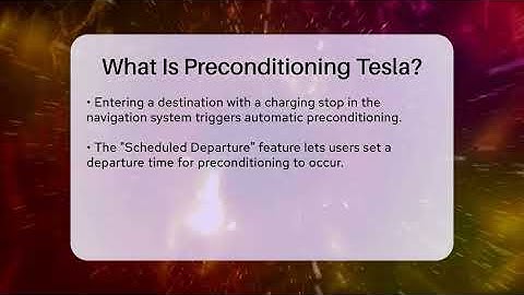 What Is Preconditioning Tesla? - Talking Tech Trends
