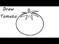How to Draw Tomato Easy For Kids | Drawing Learning Videos |
