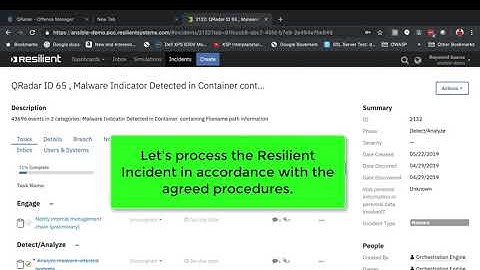 IBM Resilient and Red Hat Ansible demo video