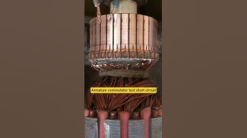 Armature commutator test short circuit #Armature #commutator #test #short #circuit #repair #oldtools