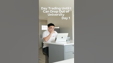 Day 1 - Day Trading Until I Can Drop Out of University