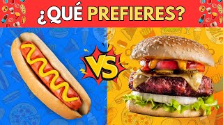 ¿Qué prefieres?🌭🍔  Especial Comida ¡Ponte a prueba!