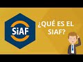 ¿Qué es el SIAF?