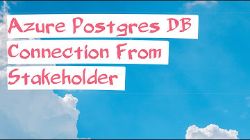 Connection to a public DB as stakeholder | Azure Cloud Infra Devops | Realtime usecases |#trending