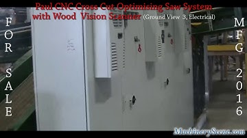 Paul CNC Cross Cut Optimizing Saw System with Wood Vision Scanner - Ground Level Electrical System