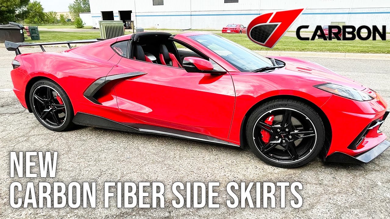 2020+ C8 Corvette Carbon Fiber 5VM Side Skirt Overview + Install | C7Carbon #corvette #c8 #5vm
