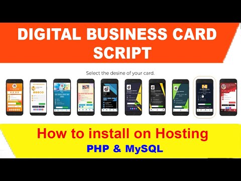 How to install Digital Business Card Script on Hostinger | PHP and MySQL Connection