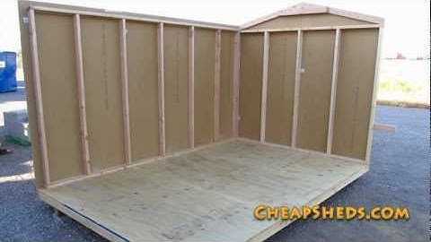 Raising And Attaching Your Storage Shed Walls Video