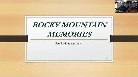 Geology of the Rocky Mountains - Dr. Steve Winters t