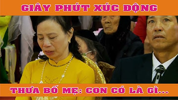 Cảm Động - Lời Cảm Ơn Của Tân Linh Mục Giuse Đinh Quang Hoan Dành Cho Cha Mẹ.