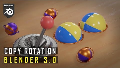 Tutorial: Use Copy Rotation Constraint In Blender