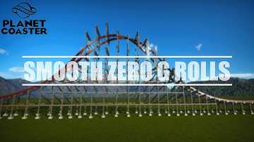 How To Make Smooth Zero G Rolls Without Using The 4 Meter Method | Planet Coaster Console Tutorial