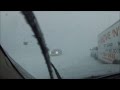 Crazy Lake Effect Snow Squall (White Out)