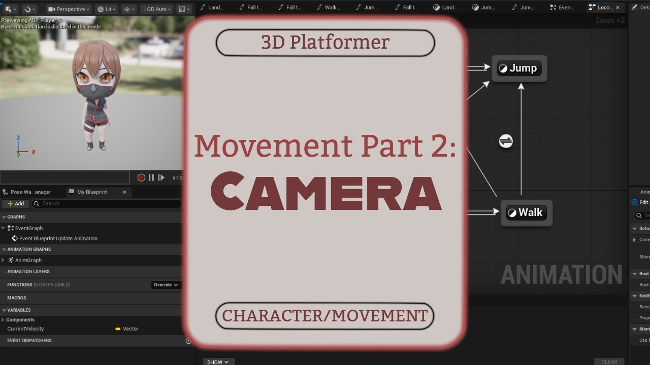 UE5 Movement Part 2: Camera {3D Platformer - CHARACTER/MOVEMENT} - YouTube