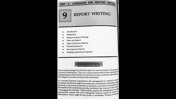 FYBCOM SEM-II | BUSINESS COMMUNICATION MANAN PRAKASHAN NOTES | REPORT WRITING