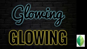 Neon Glowing Shadow Text Effects in Snapseed Tutorial - Glow Neon Text Editing Tip