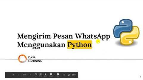 Mengirim Pesan WhatsApp Menggunakan Python