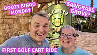 The Villages Lifestyle (Golf Cart Ride & Boozy Bingo  McGrady's Pub Sawgrass Grove)