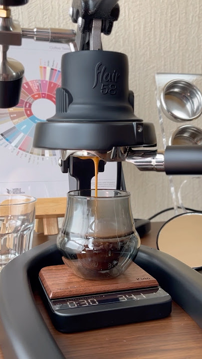 Uncle's espresso time…Flair58 & IKAPE Barista tools #coffee #espresso